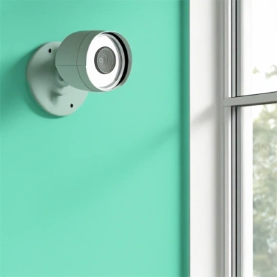 Long Island vivint camera facing a window